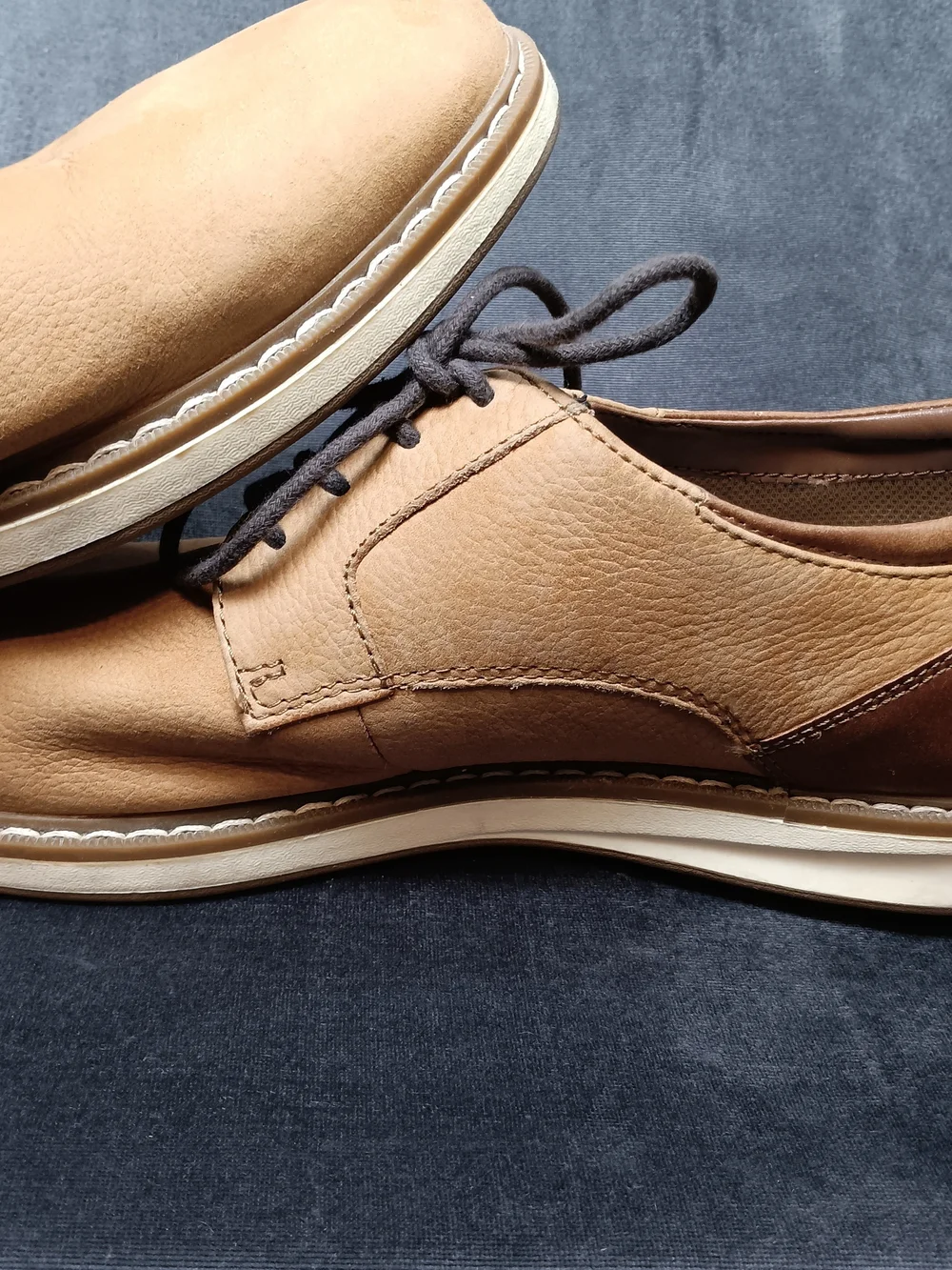 Men's Casual Tan Shoes Two Tone